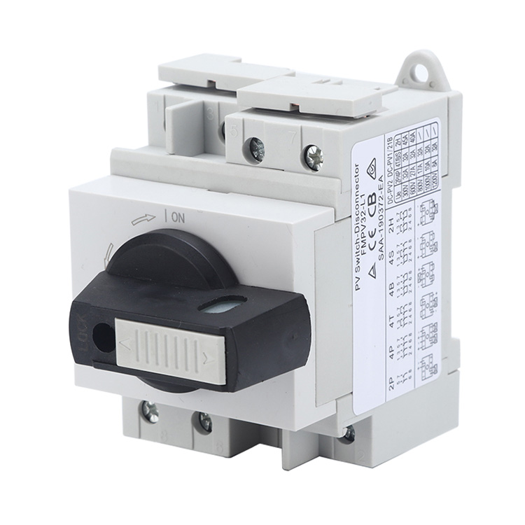 Din Rail Mount Padlockable DC Isolator Switch